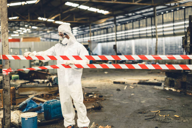 Professional Crime Scene Cleanup technician working in Russiaville, IN